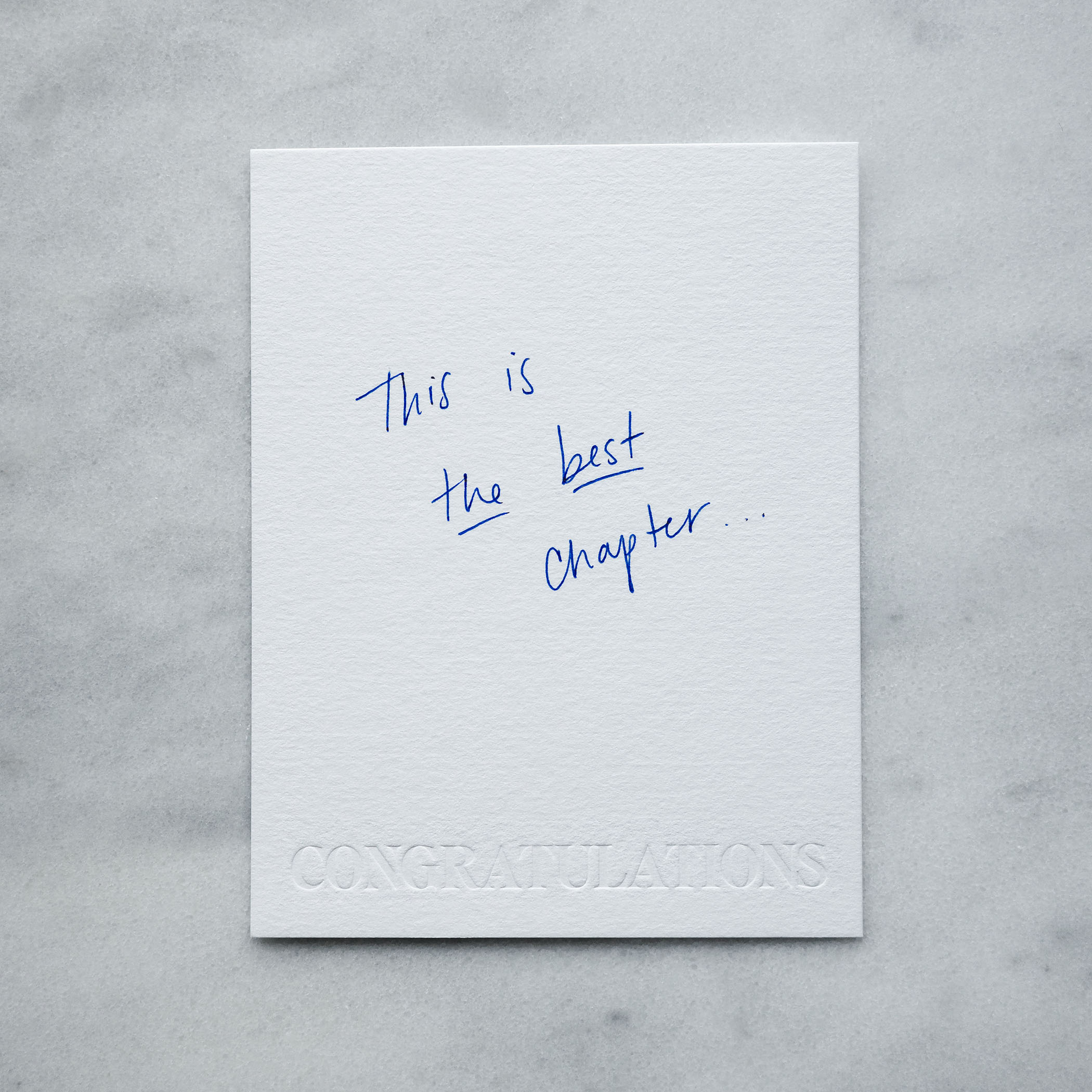 Congratulations - written